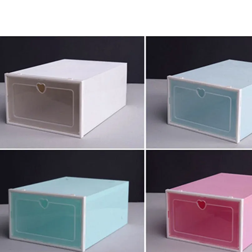 1PC Flip Shoes Box & Thickened Transparent Drawer