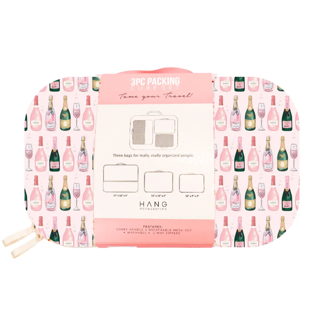 3 Piece Packing Cube Set Champagne