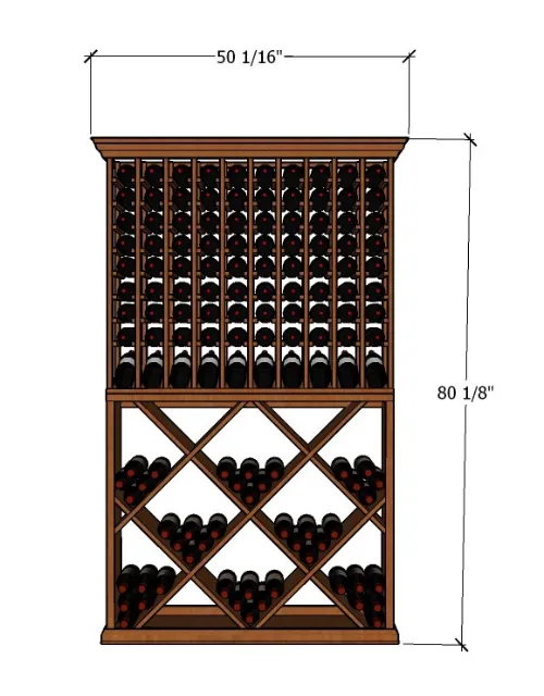 4 Foot Wine Cellar - 220 Bottle Capacity