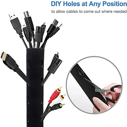 (4 Pack) 19-20" Cable Management Cord Management System | JOTO