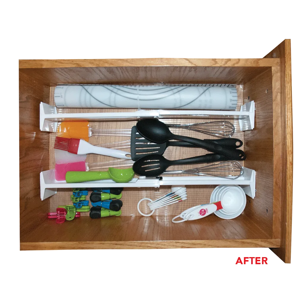 A12012W 2 Piece Expandable Drawer Organizers Range Kleen