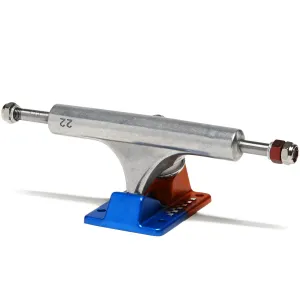 Ace AF1 Skateboard Trucks - Anodized Blue Orange/Polished - 22