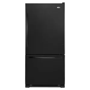 Amana ABB2224BRB 33-inch Wide Bottom-Freezer Refrigerator with EasyFreezer™ Pull-Out Drawer - 22 cu. ft. Capacity