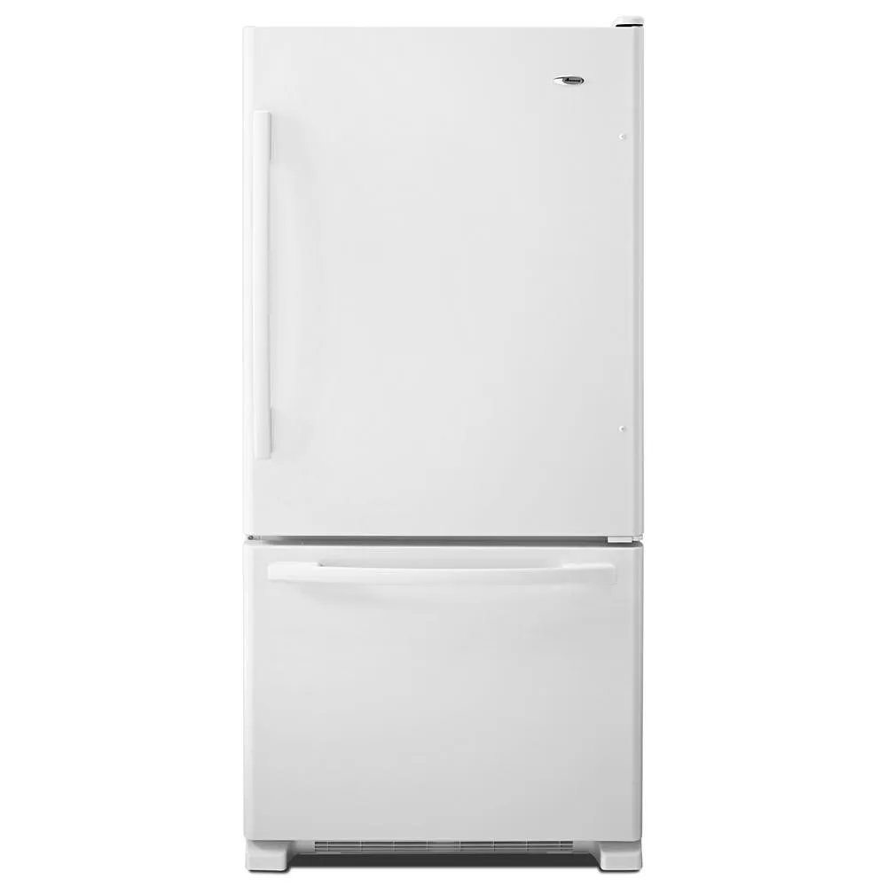 Amana ABB2224BRW 33-inch Wide Bottom-Freezer Refrigerator with EasyFreezer™ Pull-Out Drawer - 22 cu. ft. Capacity