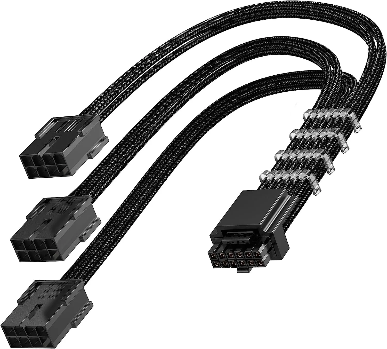 AsiaHorse 16AWG PCI-e 5.0 12VHPWR PSU Cable Extension 600W (Black)