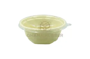 Bagasse Diamond Bowls   Lids 750ml