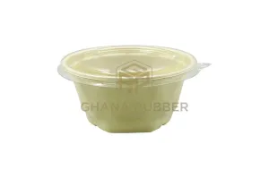 Bagasse Diamond Bowls   Lids 850ml