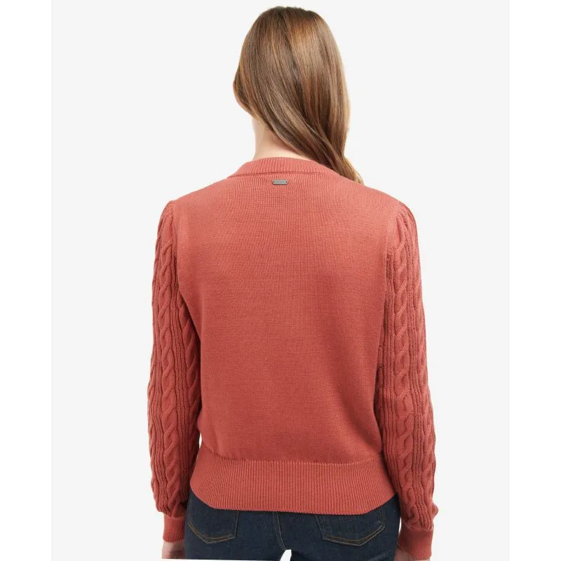 Barbour Daphne Ladies Knit Cardigan - Gerbera