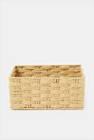 Beige Wave Storage Basket (M)