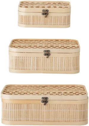 Bloomingville Jach Box w/Lid, Nature, Bamboo