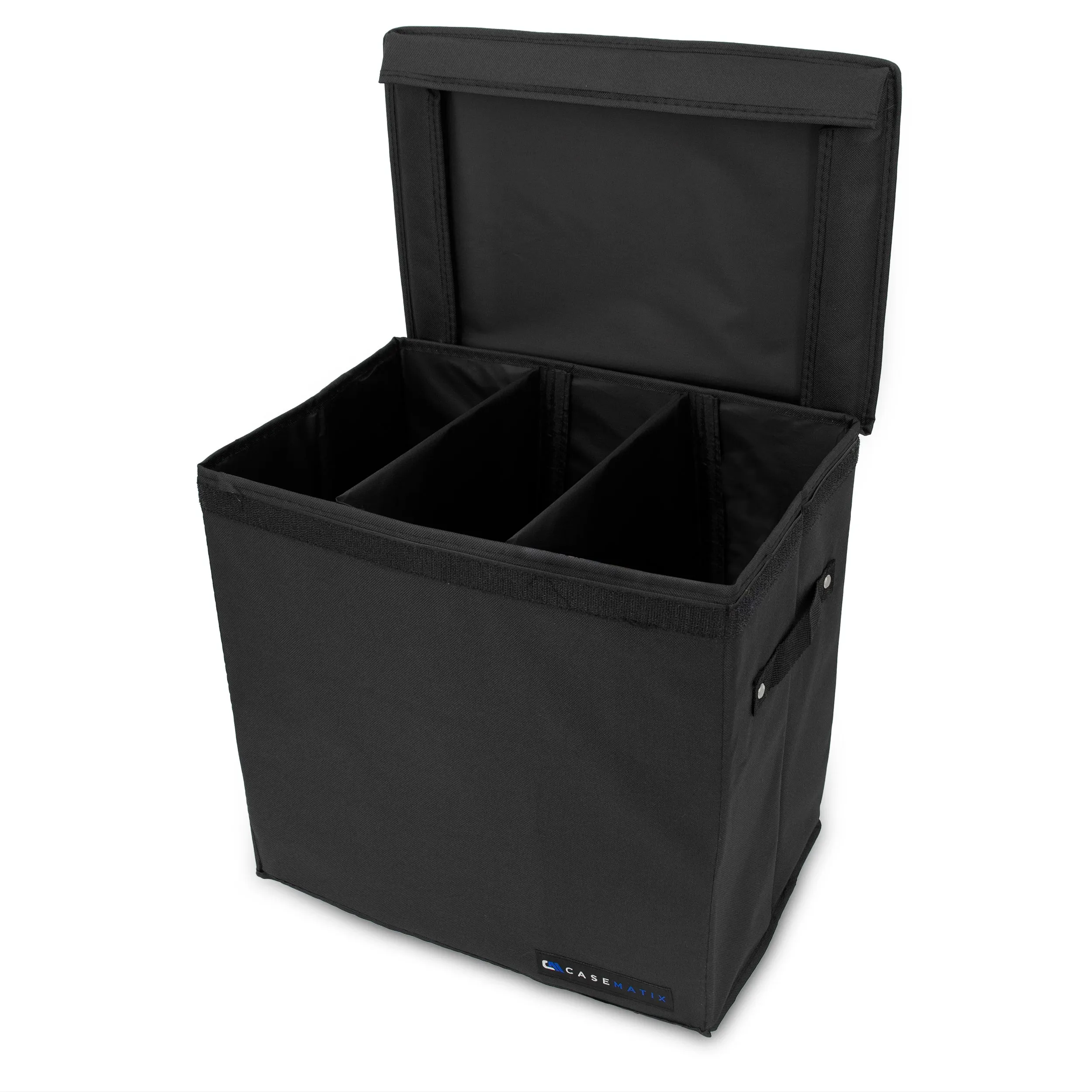 CASEMATIX Graded Magazine Storage Case Fits 25 CGC Graded Magazines with Two Removable Dividers For Larger Graded Book Slabs up to 14.5" x 10.25"