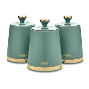 Cavaletto Set Of 3 Canisters - Jade Green