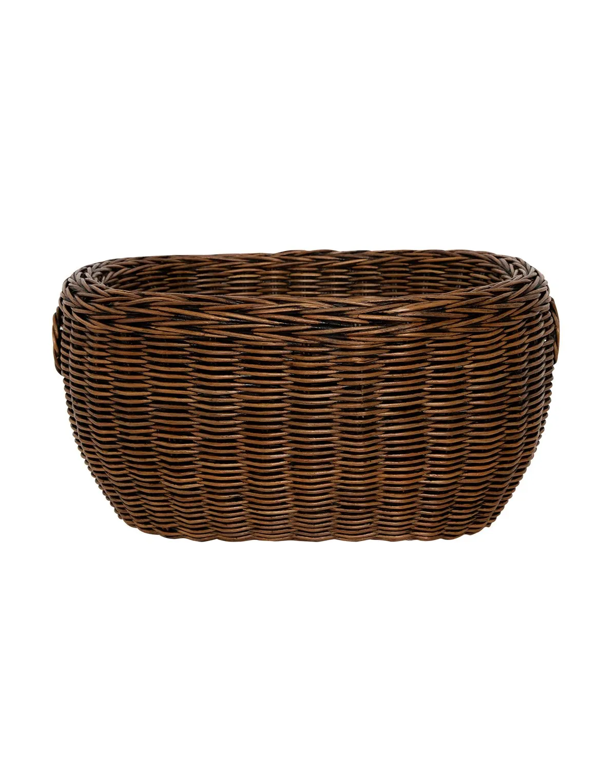 Double Weave Rattan Basket