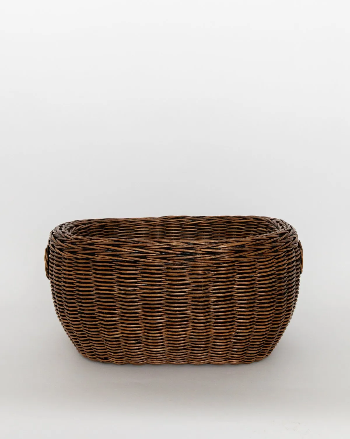 Double Weave Rattan Basket