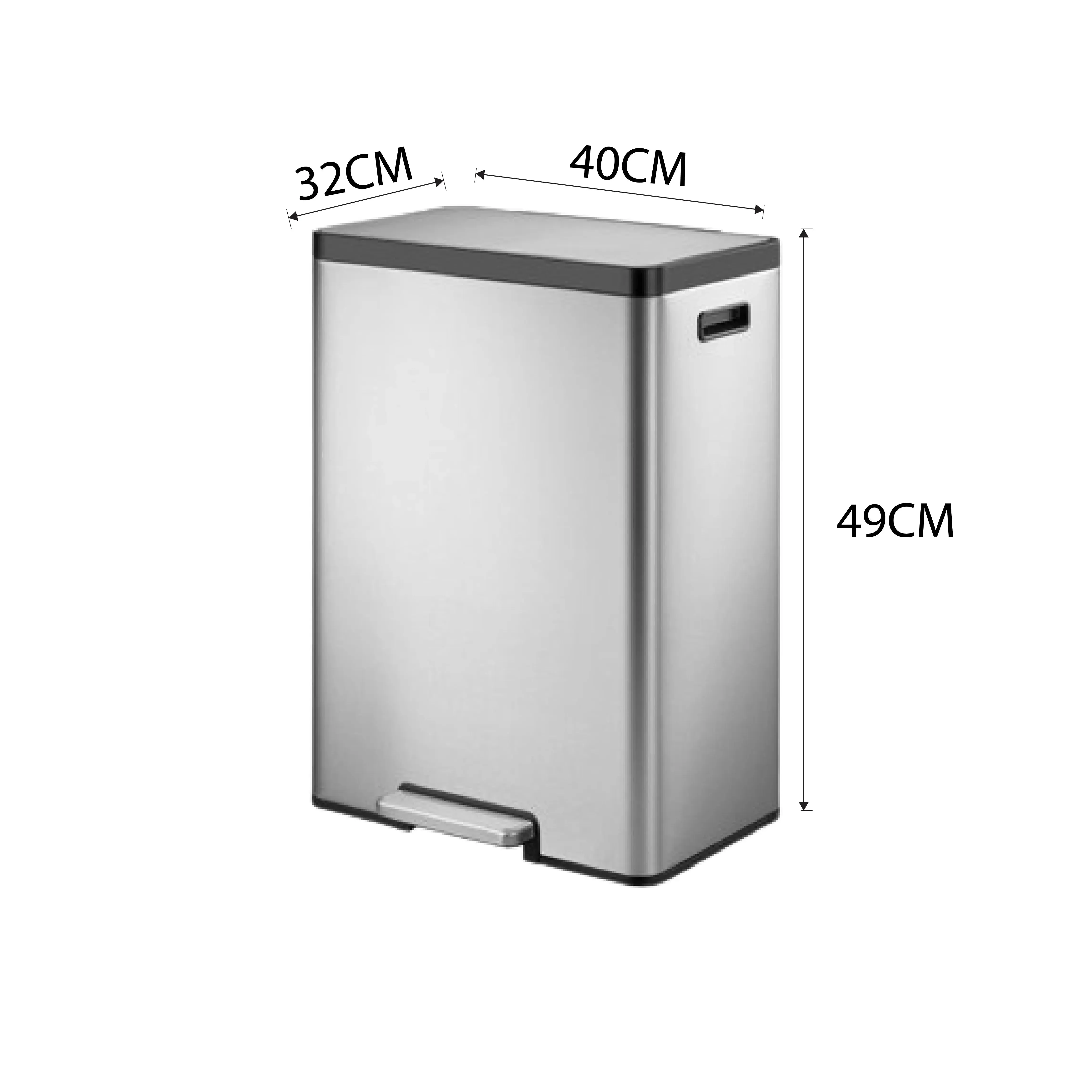 EKO Recycling Bin | Ecocasa | EK9128 | 15L 15L | Dustbin | Trash Bin | Waste Bin | Stainless Steel