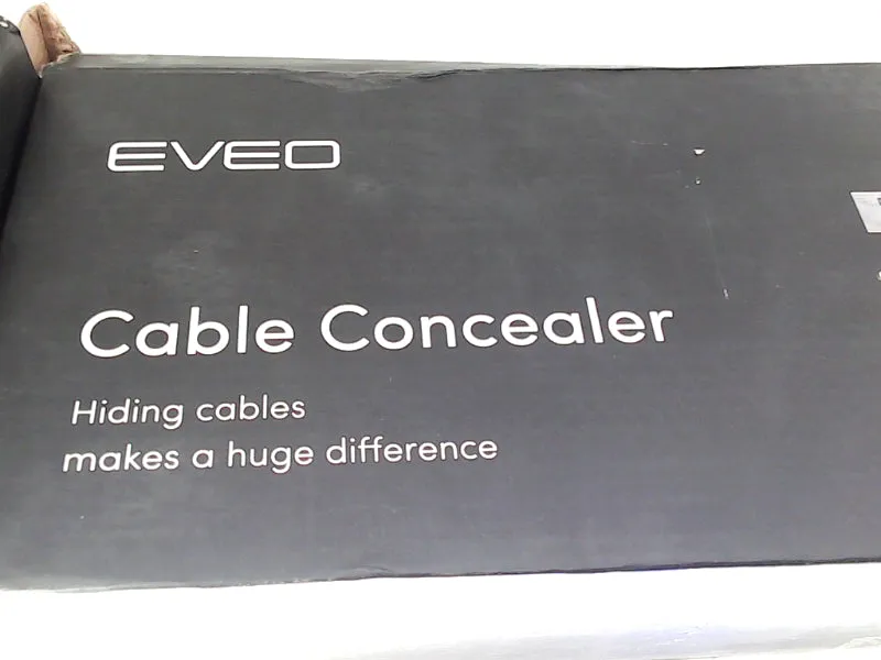 EVEO White Cable Concealer for Home and Office Use