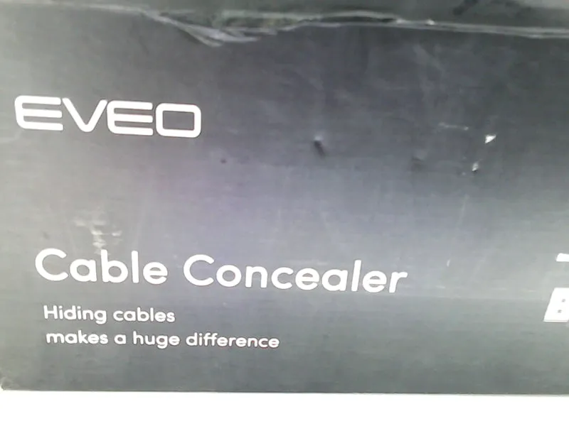 EVEO White Cable Concealer for Home and Office Use