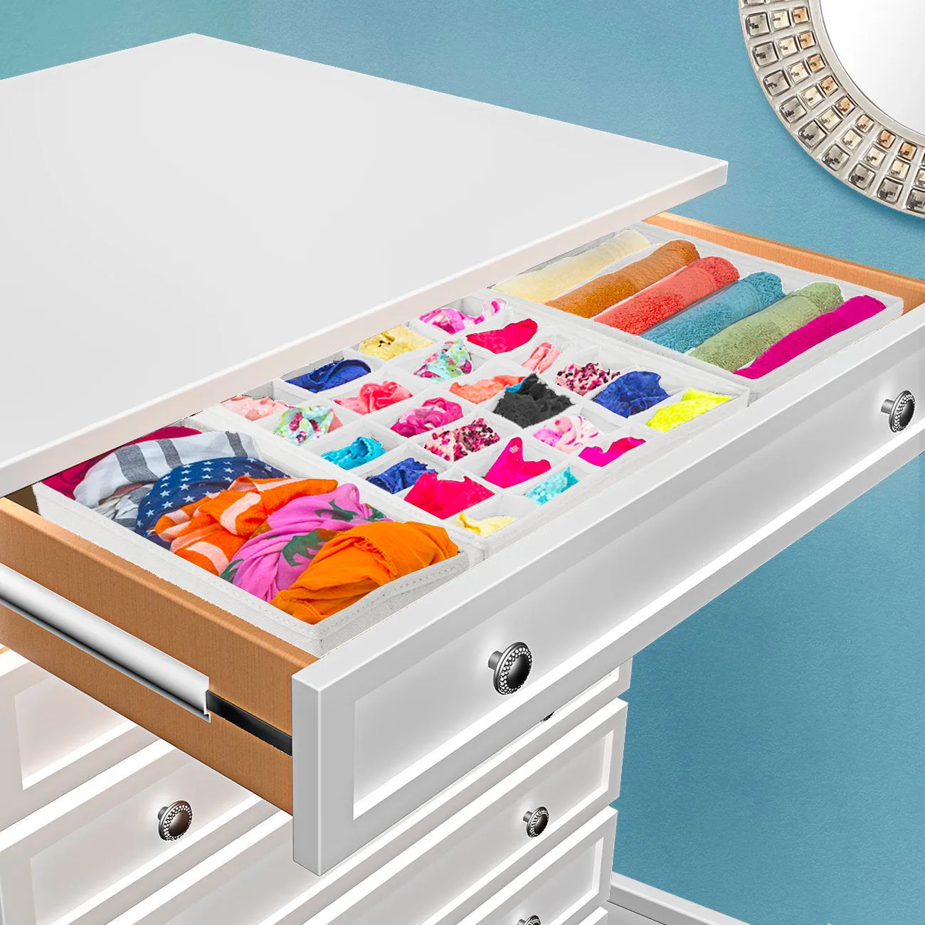 Foldable Drawer Dividers (4 Pc)