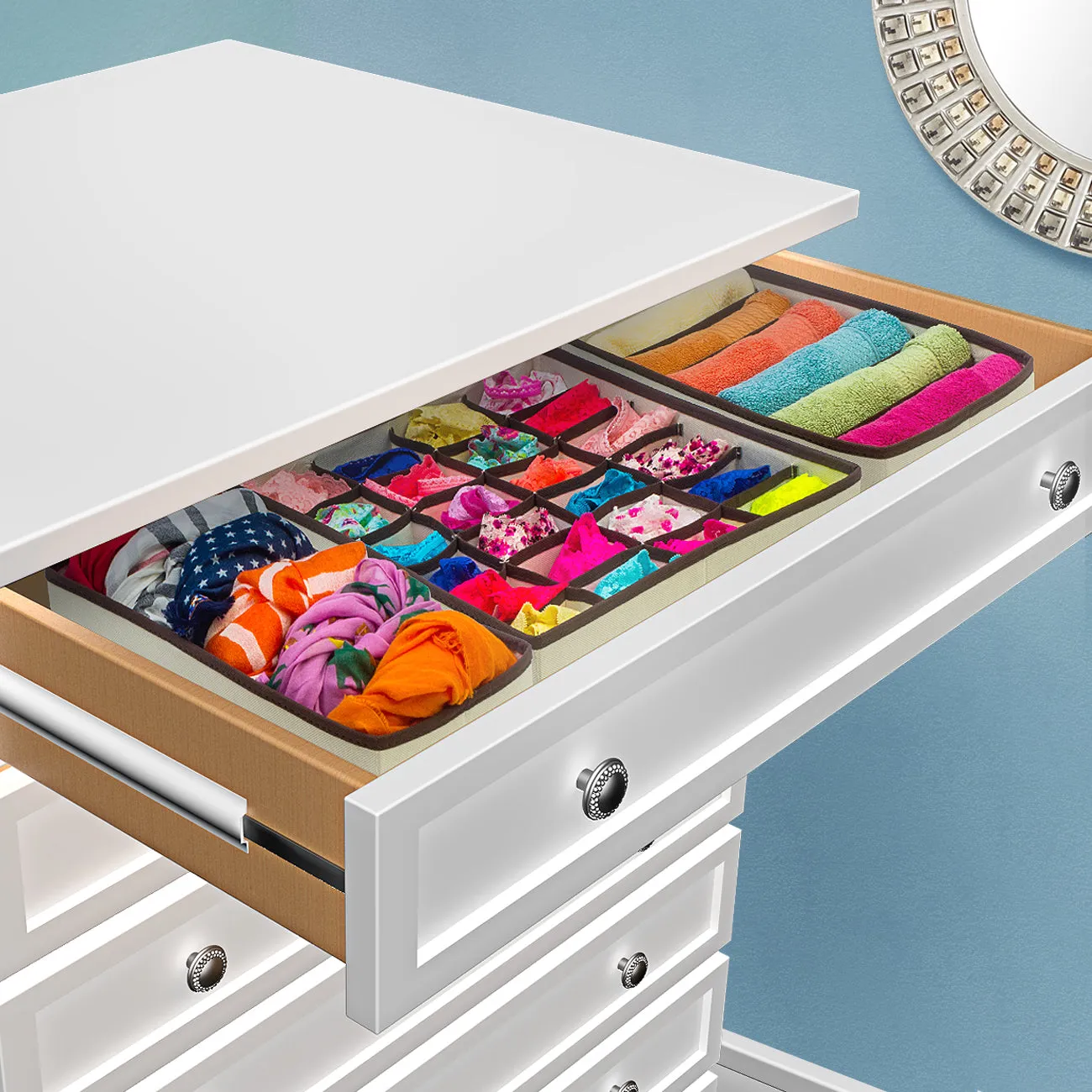 Foldable Drawer Dividers (4 Pc)