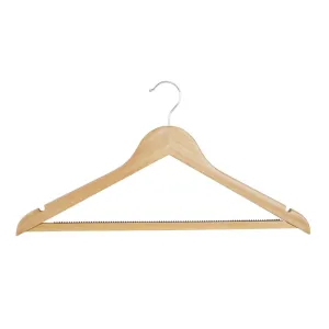 FU399 Bolero Natural Wooden Hangers (Pack of 10)