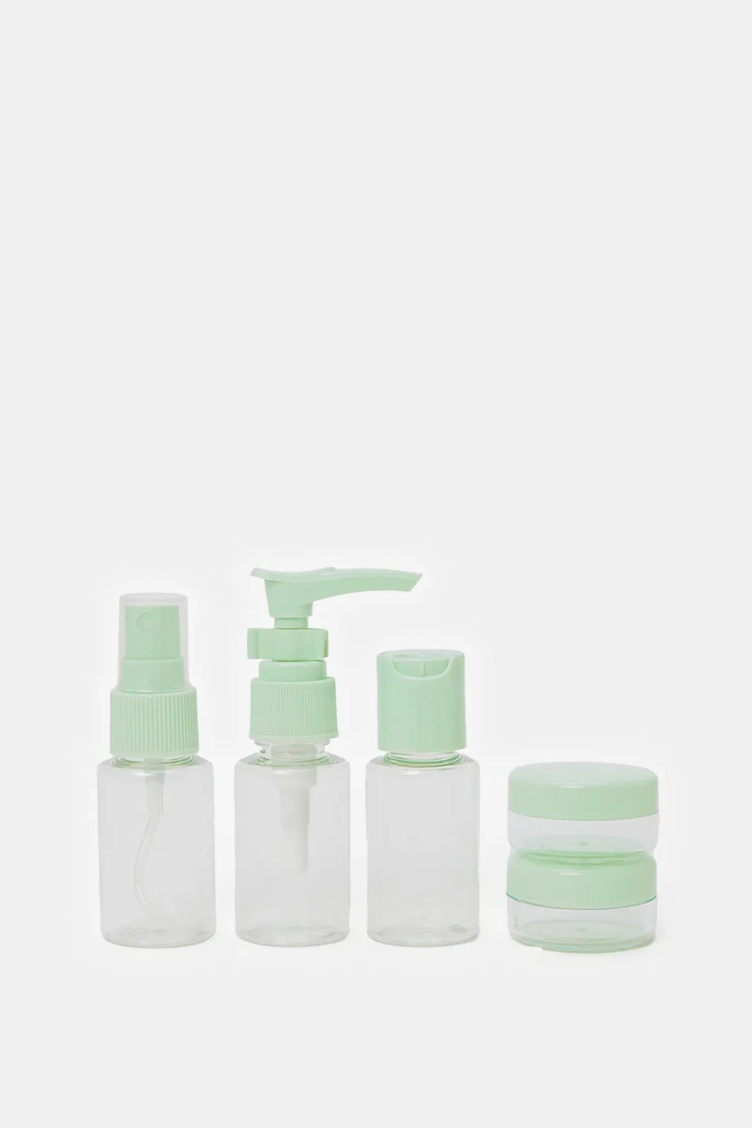 Green Travel Bottle Set (5 Piece)