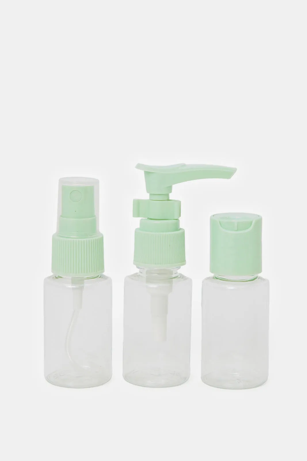 Green Travel Bottle Set (5 Piece)