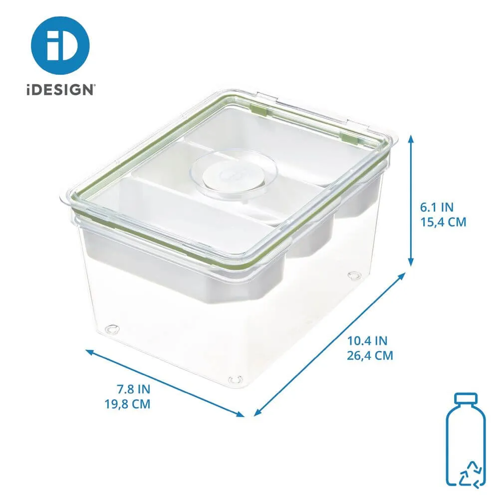 iDesign Fridge Container with Insert Trays Large Tall