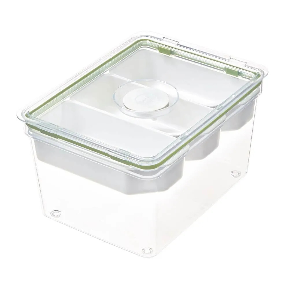 iDesign Fridge Container with Insert Trays Large Tall