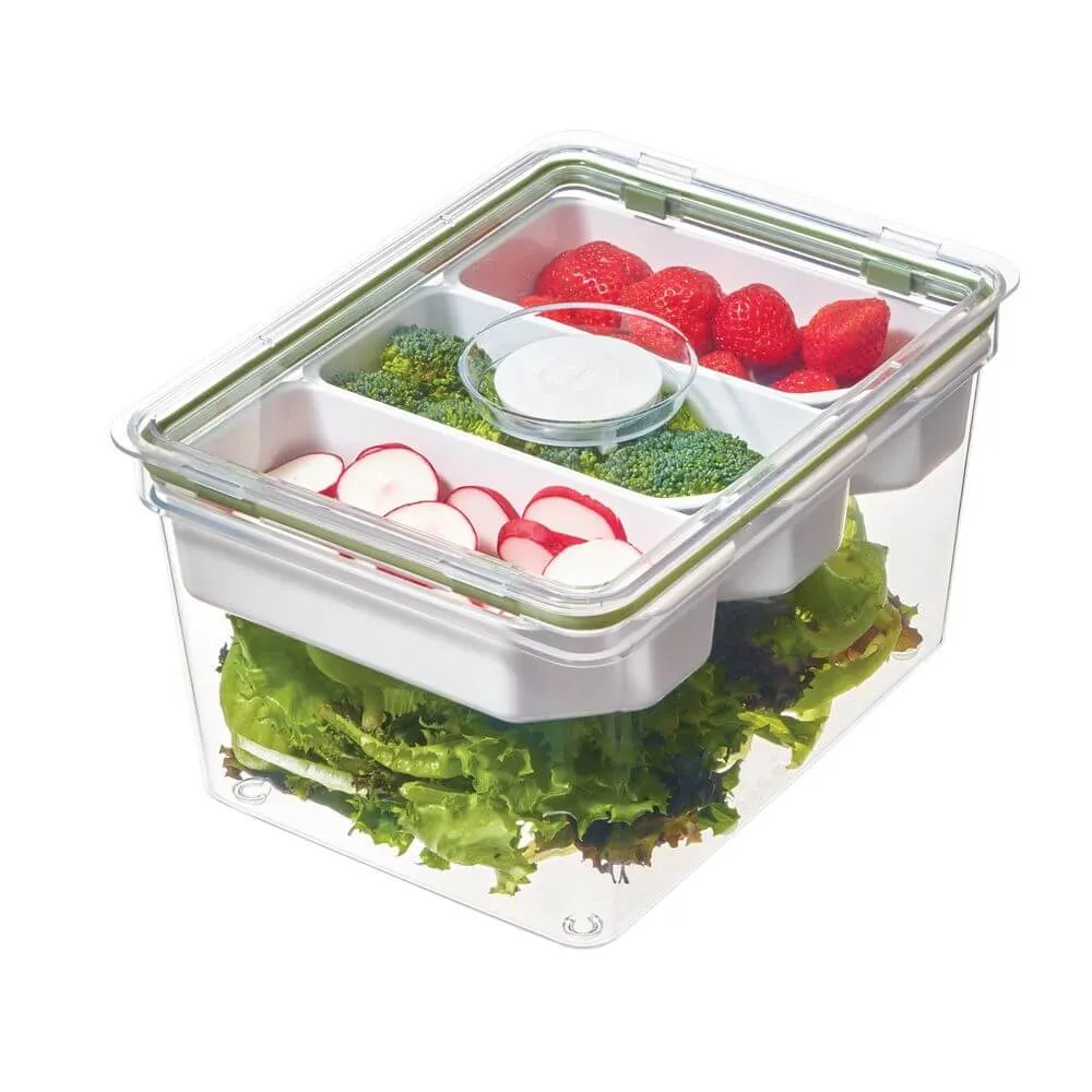 iDesign Fridge Container with Insert Trays Large Tall