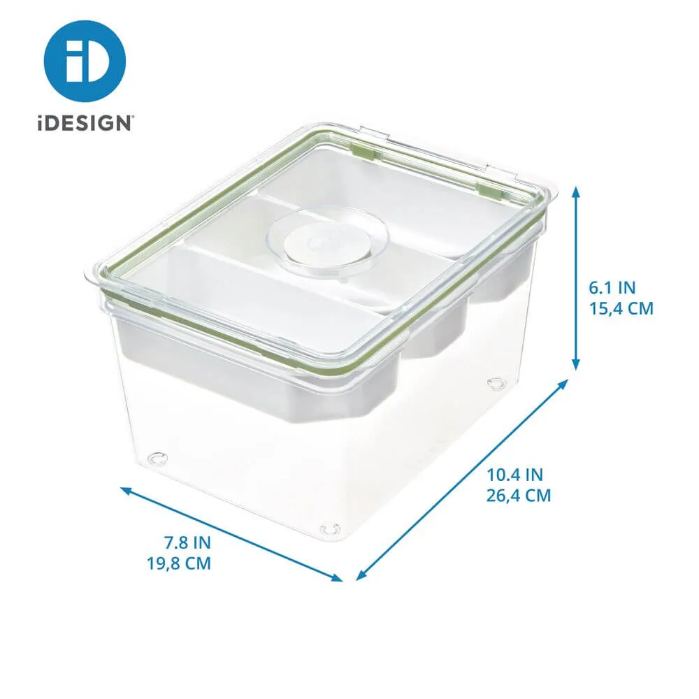 iDesign Fridge Container with Insert Trays Large Tall