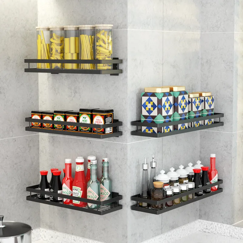 Importikaah Spice Rack Organizer: Punch-Free Wall-Mounted Storage Solution