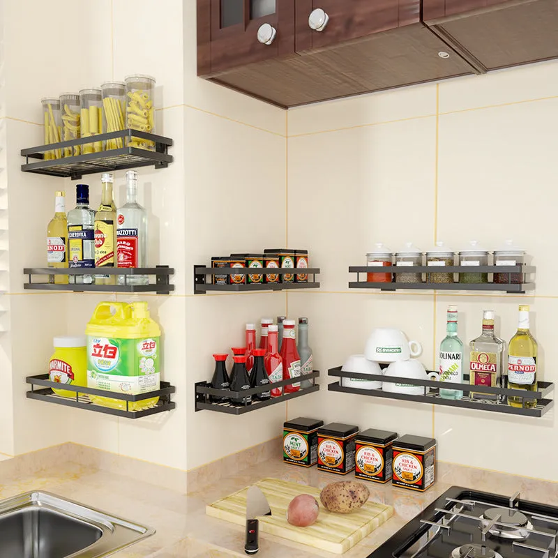 Importikaah Spice Rack Organizer: Punch-Free Wall-Mounted Storage Solution