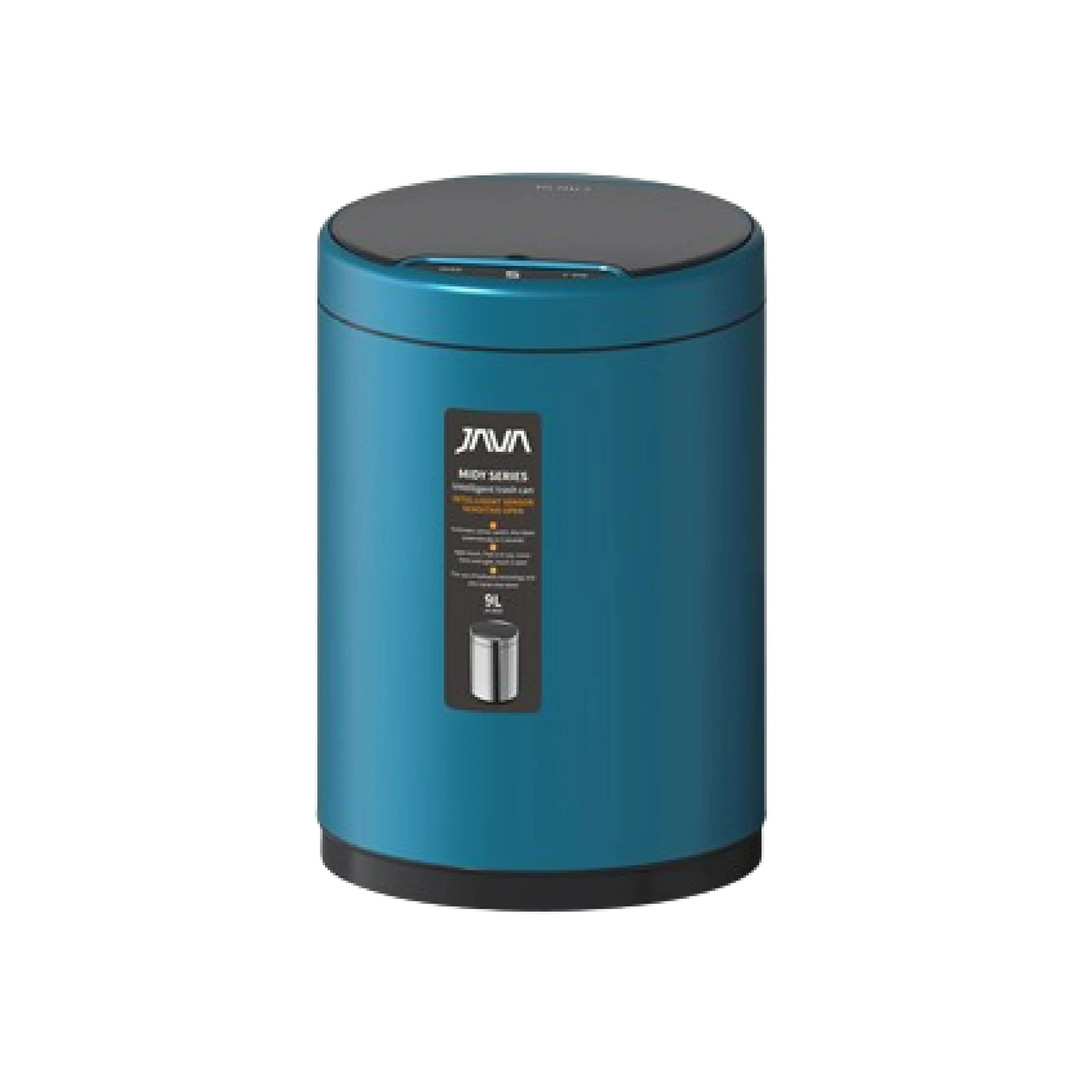 JAVA Dustbin | MIDY | JH8826 | 9L, 12L | Round Sensor Bin | Soft Closing | Waste Bin with USB wire