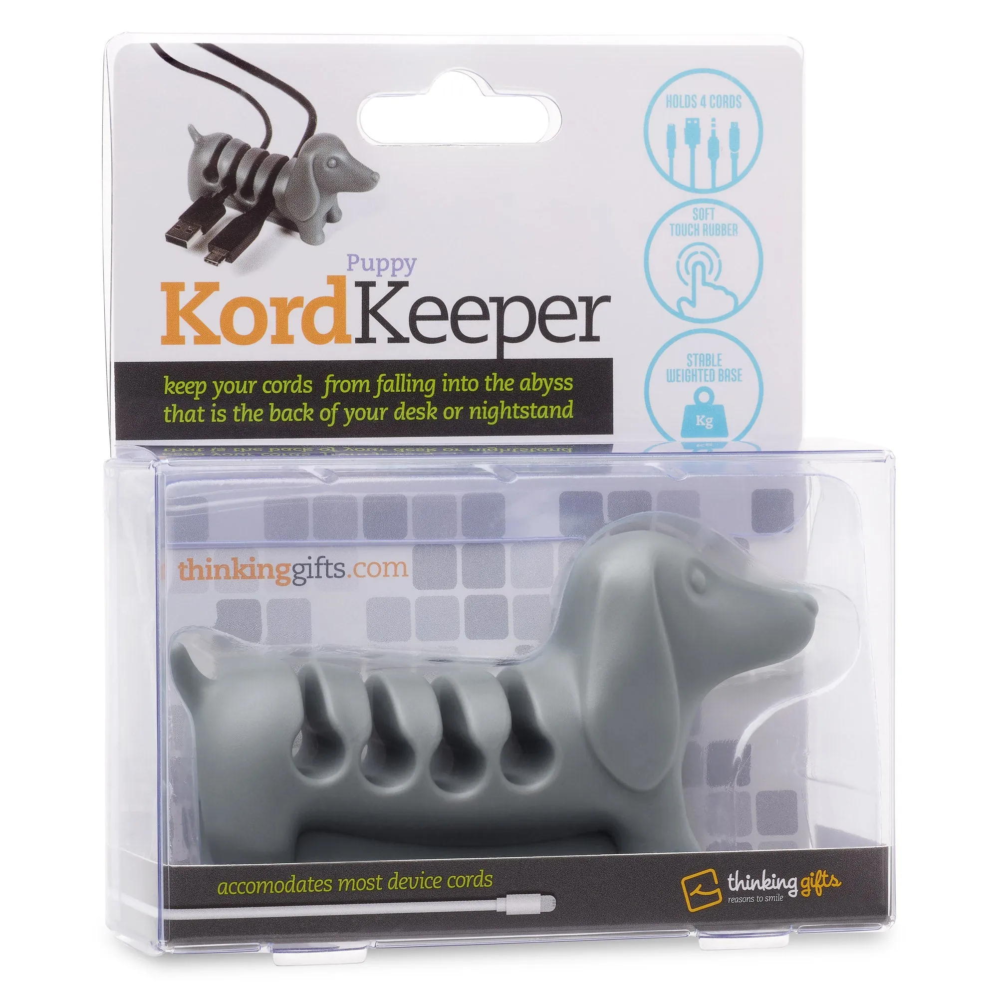 Kordkeeper Cable Tidy Organiser (Grey)