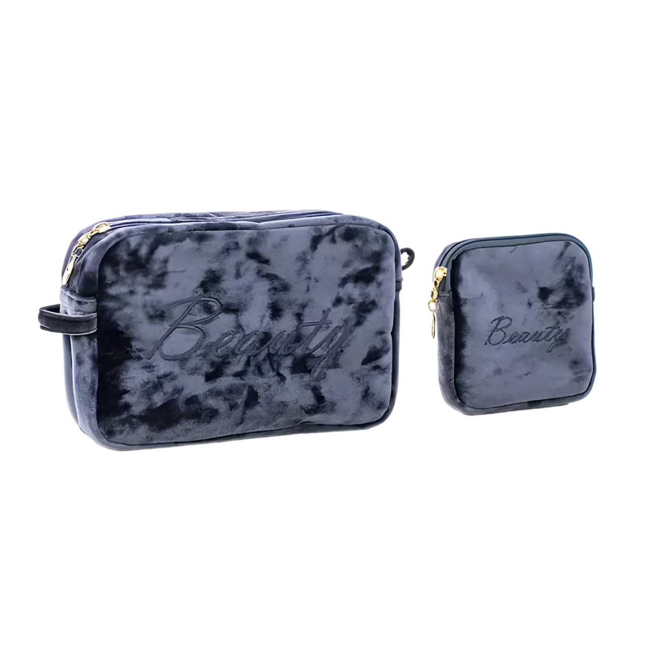 Luxury Velvet Makeup Bags Set