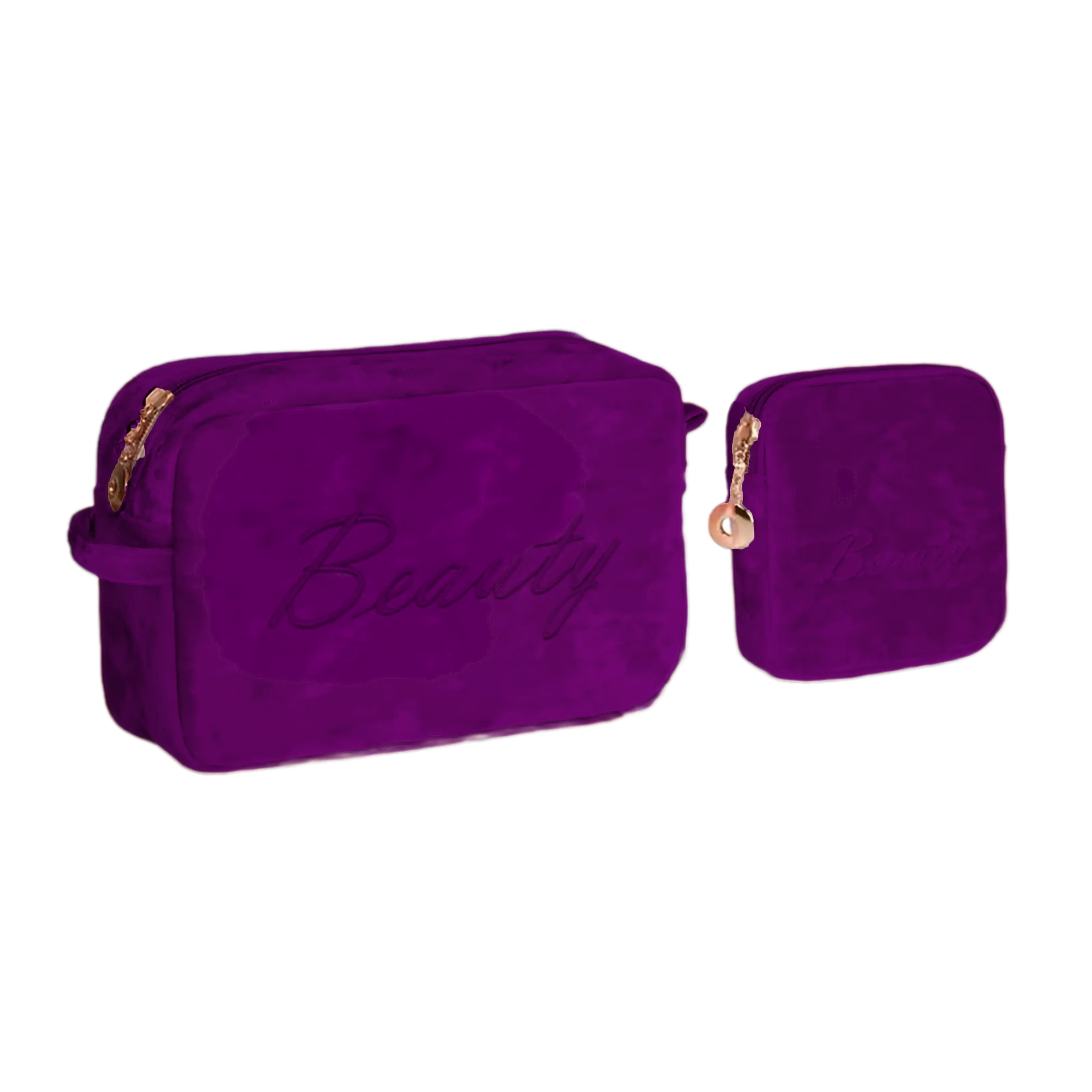 Luxury Velvet Makeup Bags Set