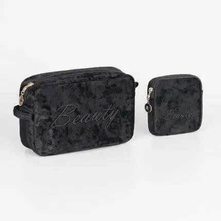 Luxury Velvet Makeup Bags Set