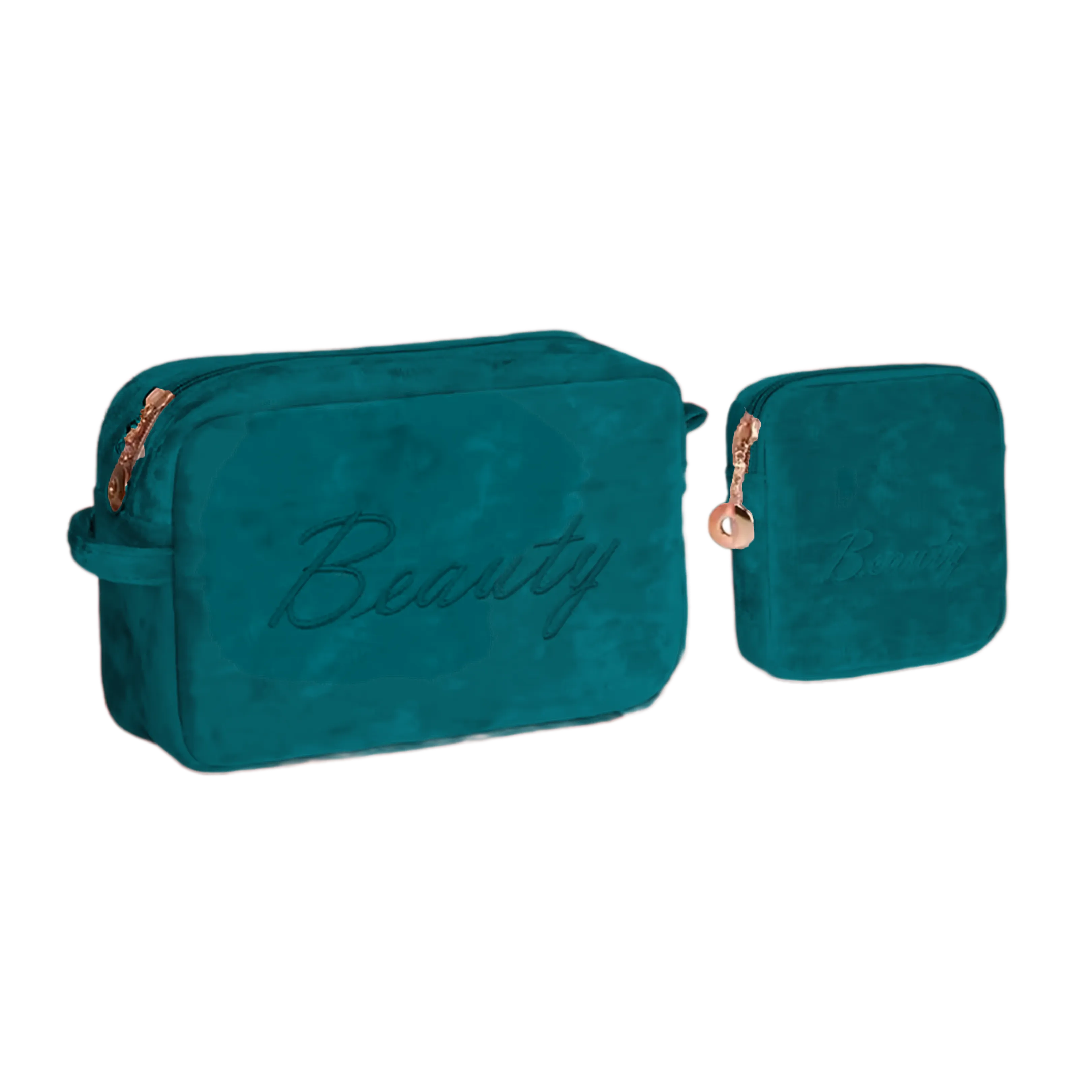 Luxury Velvet Makeup Bags Set