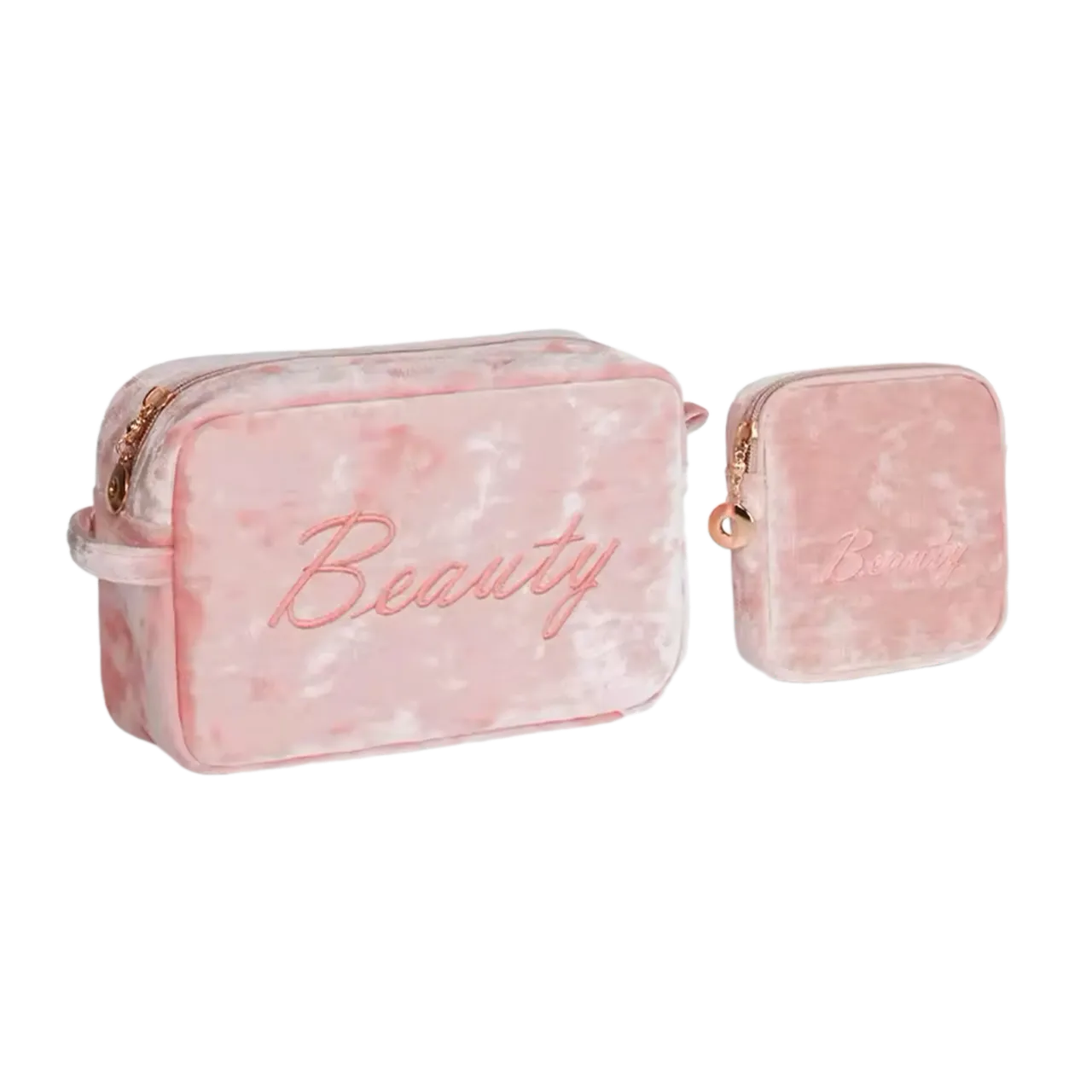 Luxury Velvet Makeup Bags Set