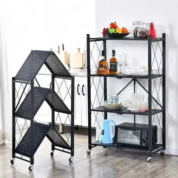 METAL 4 LAYER KITCHEN FOLDING RACK