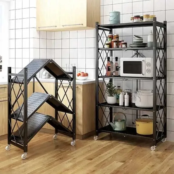 METAL 4 LAYER KITCHEN FOLDING RACK