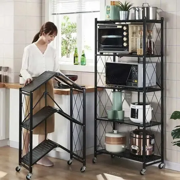 METAL 4 LAYER KITCHEN FOLDING RACK