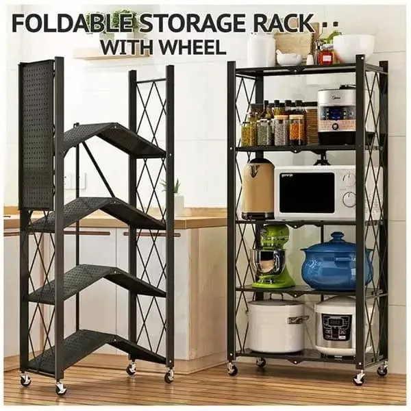 METAL 4 LAYER KITCHEN FOLDING RACK