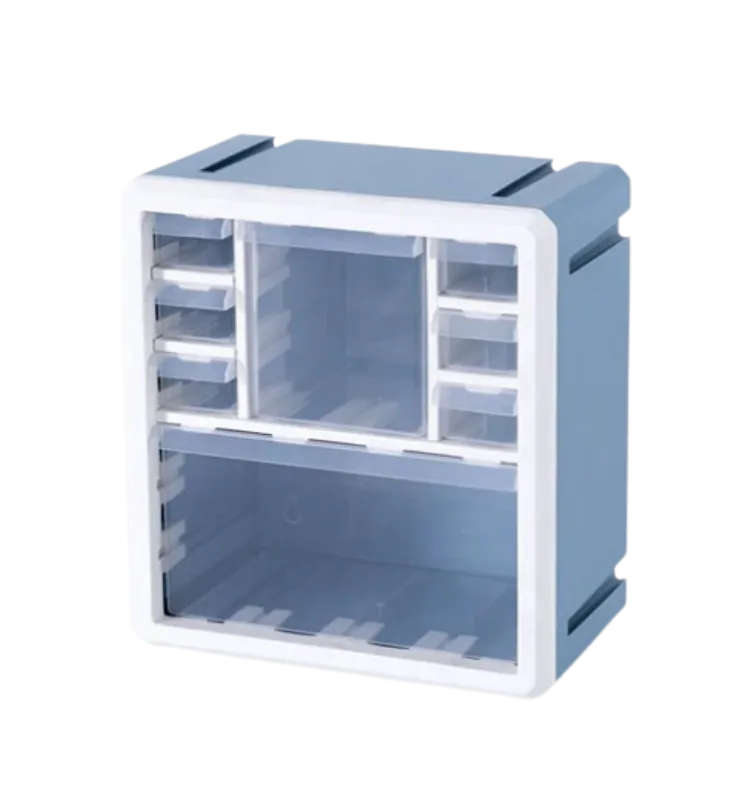 Octa Cube Storage Box White/Blue