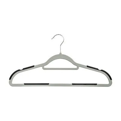 Open Box - Honey-Can-Do 50pk Rubber Grip Hangers Gray and Black