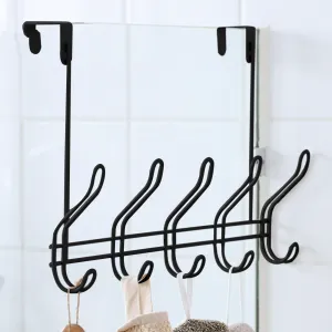 Over The Door 6 Hook Hanger - Organize Your Space with Ease!