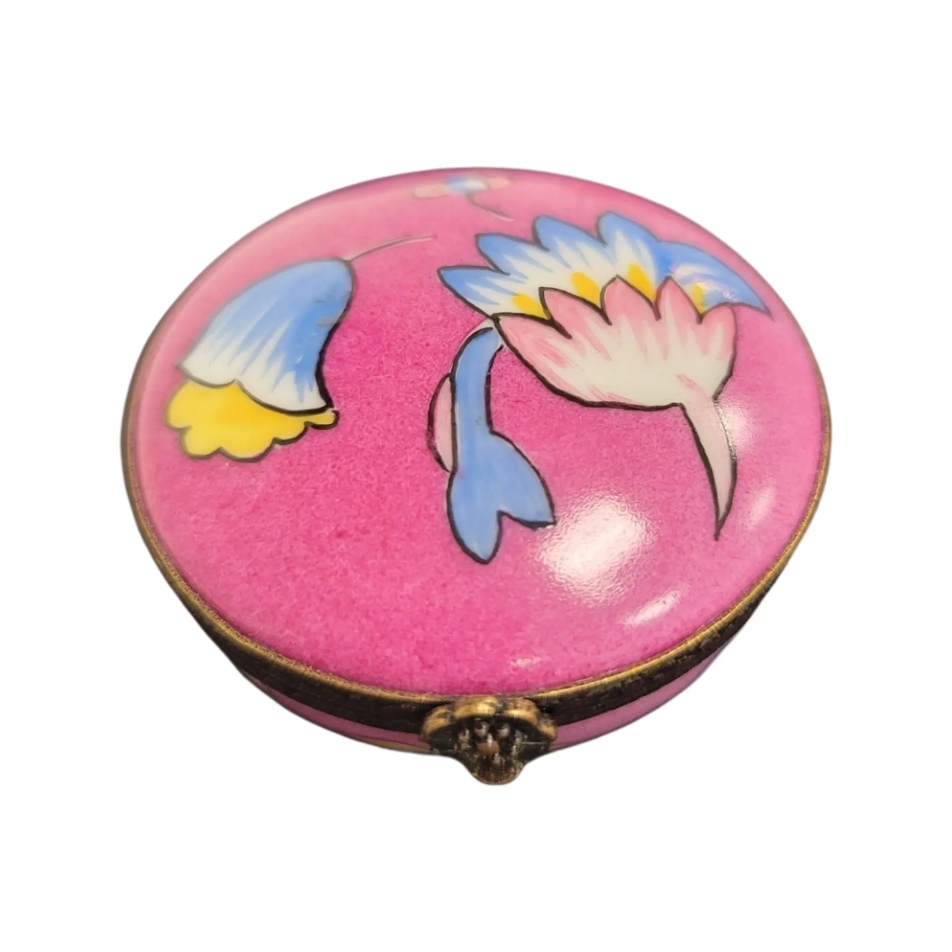 Pink Deco Round Pill