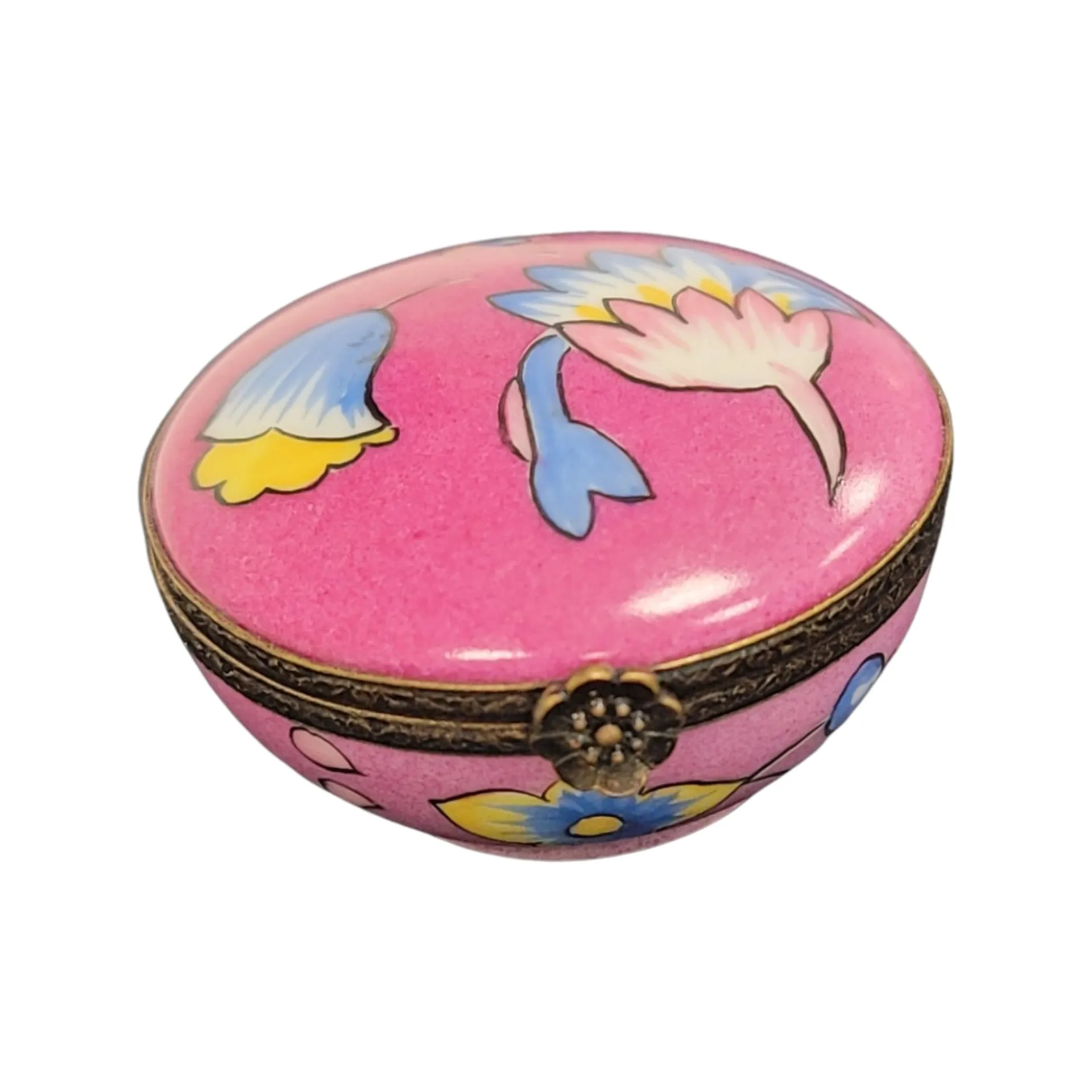 Pink Deco Round Pill