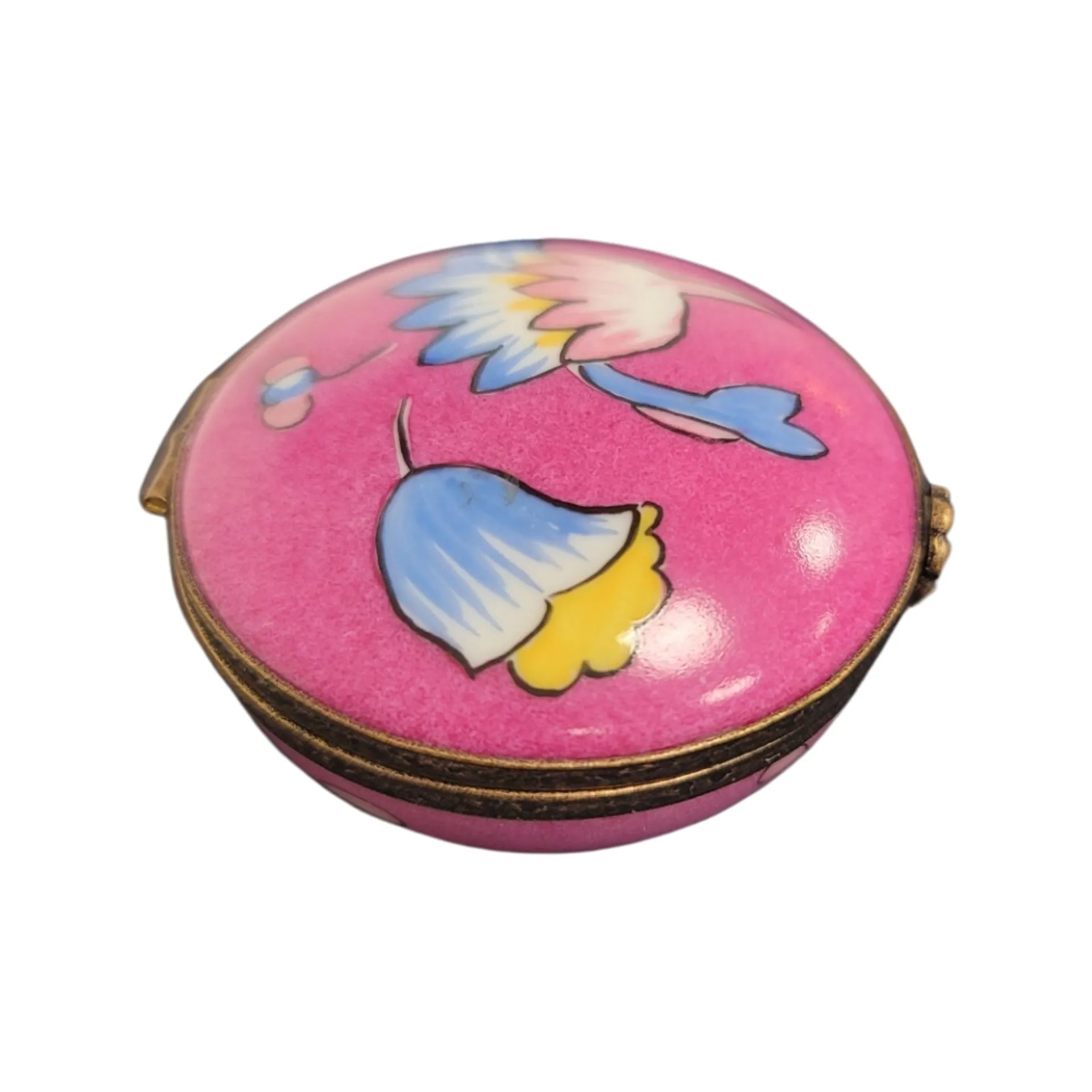 Pink Deco Round Pill