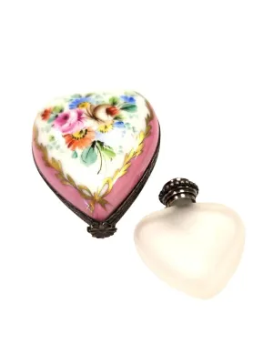 Pink Heart Perfume Bottle inside